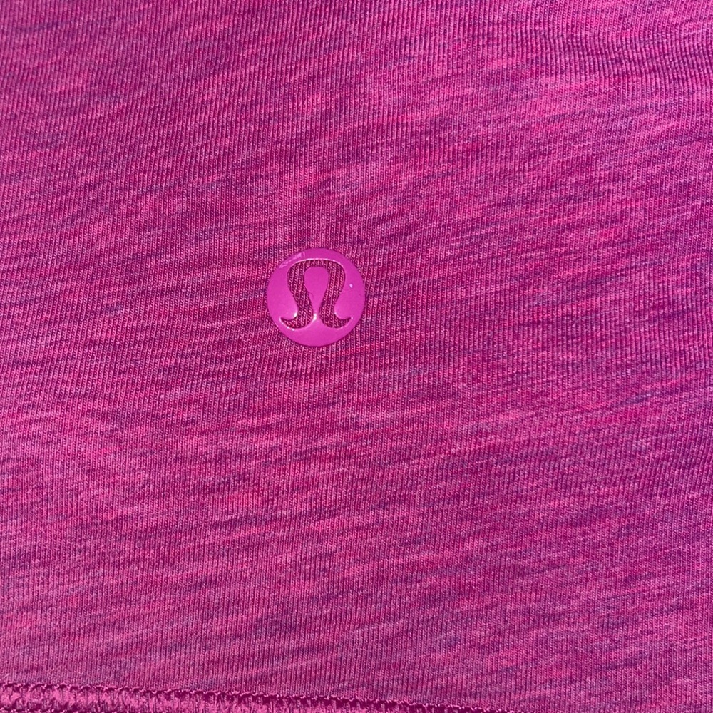 lululemon hot pink lightweight tee shirt size 6